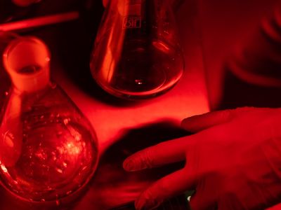 Stopwatch on a wooden floor.